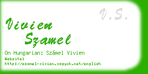 vivien szamel business card